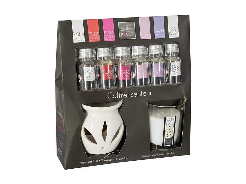 Coffret Senteur 8 Pièces "Bien-être" 23cm Vanille