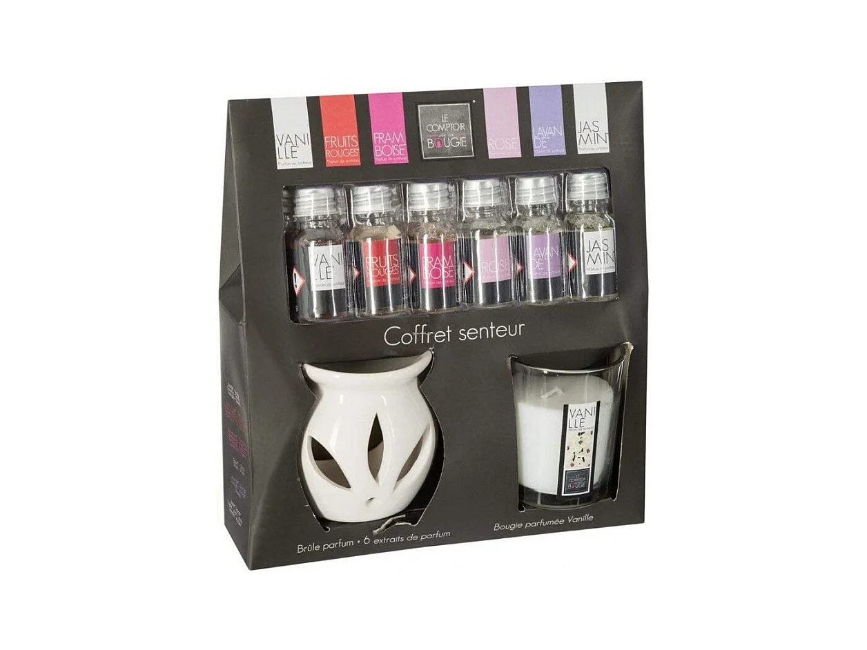 Coffret Senteur 8 Pièces "Bien-être" 23cm Vanille
