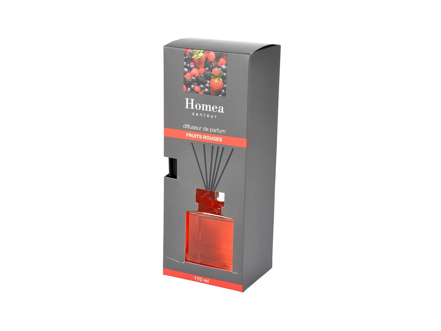 Diffuseur de Parfum "Carré" 170ml Fruits Rouges