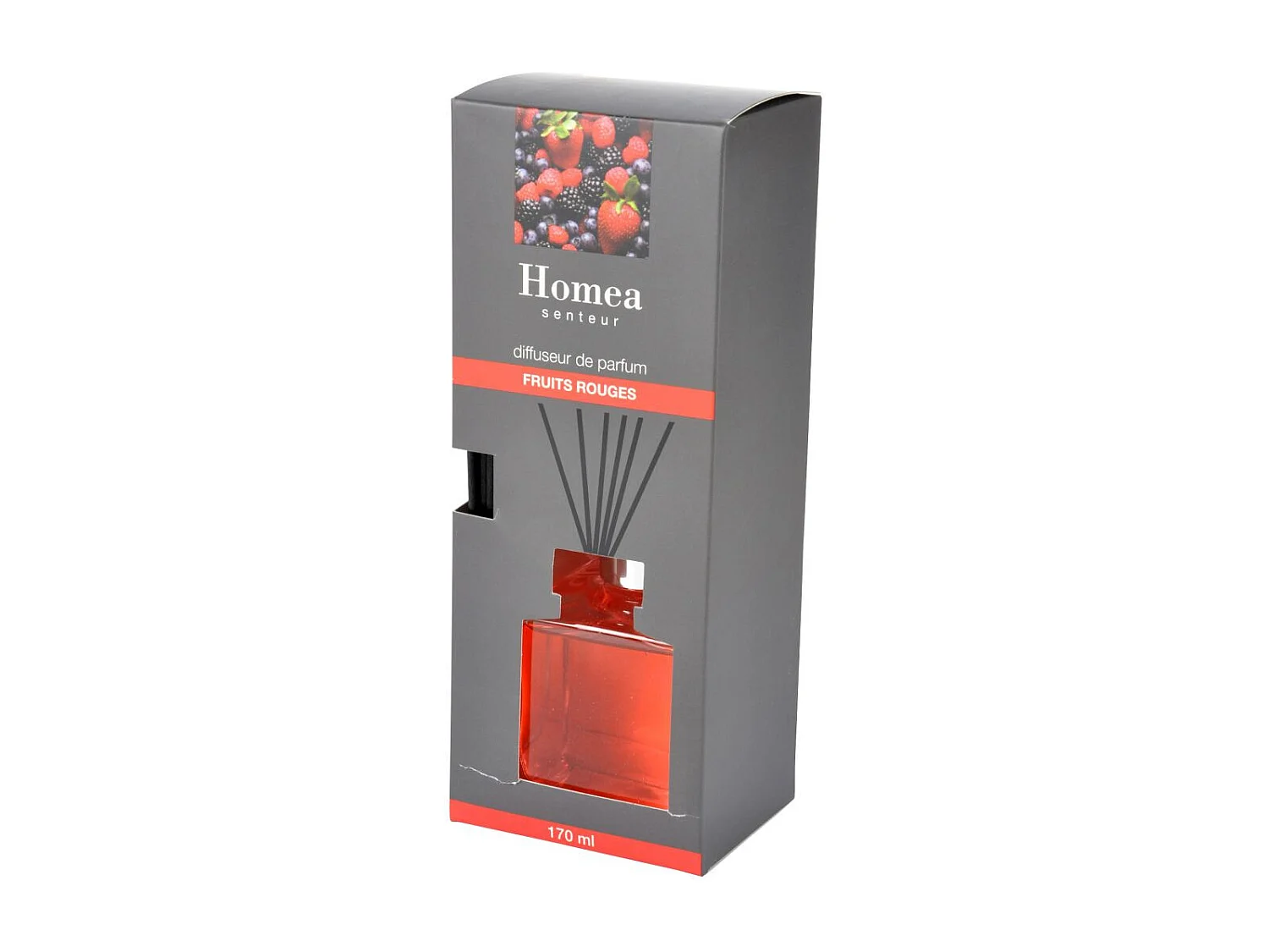 Diffuseur de Parfum "Carré" 170ml Fruits Rouges
