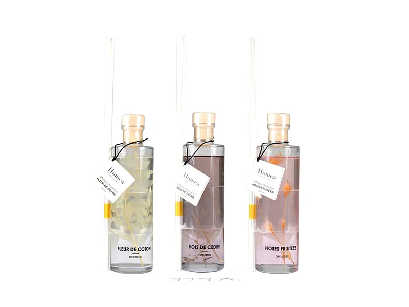 Lot de 3 Diffuseurs de Parfum "Botanica" 240ml Multicolore