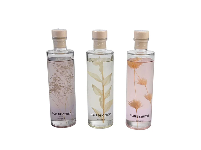 Lot de 3 Diffuseurs de Parfum "Botanica" 240ml Multicolore