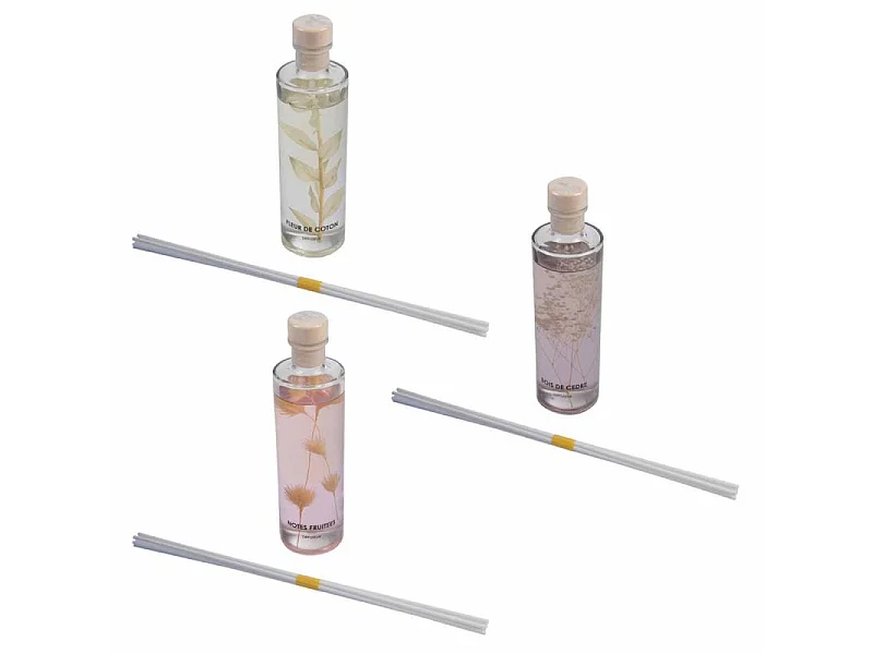Lot de 3 Diffuseurs de Parfum "Botanica" 240ml Multicolore