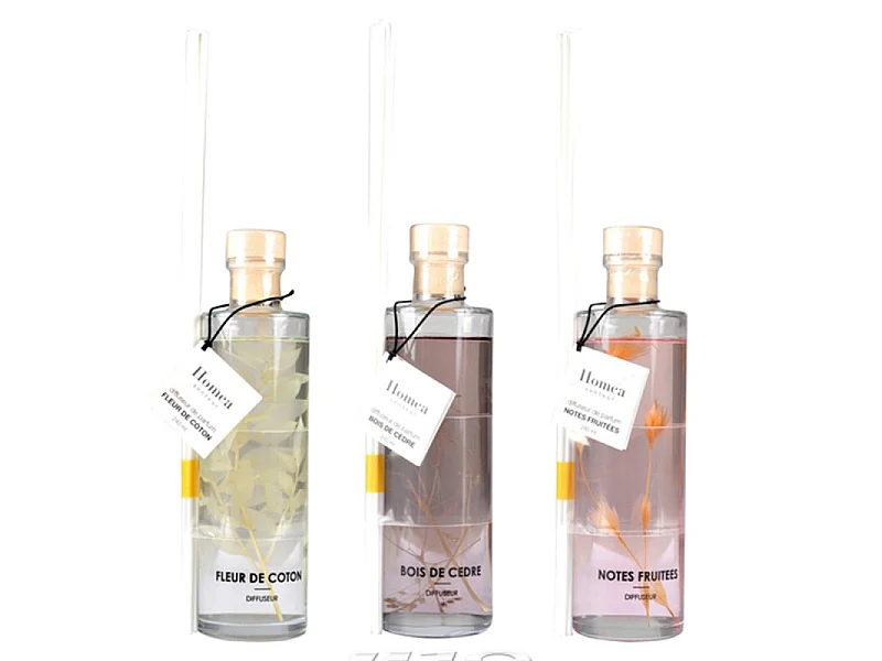 Lot de 3 Diffuseurs de Parfum "Botanica" 240ml Multicolore