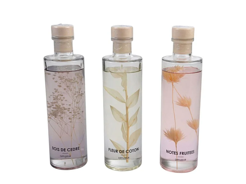 Lot de 3 Diffuseurs de Parfum "Botanica" 240ml Multicolore