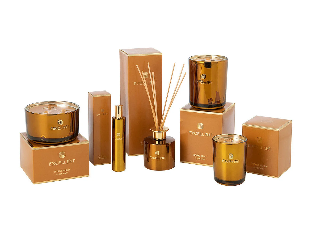 Huile Parfumée "Excellent" 27cm Golden Honey Ocre