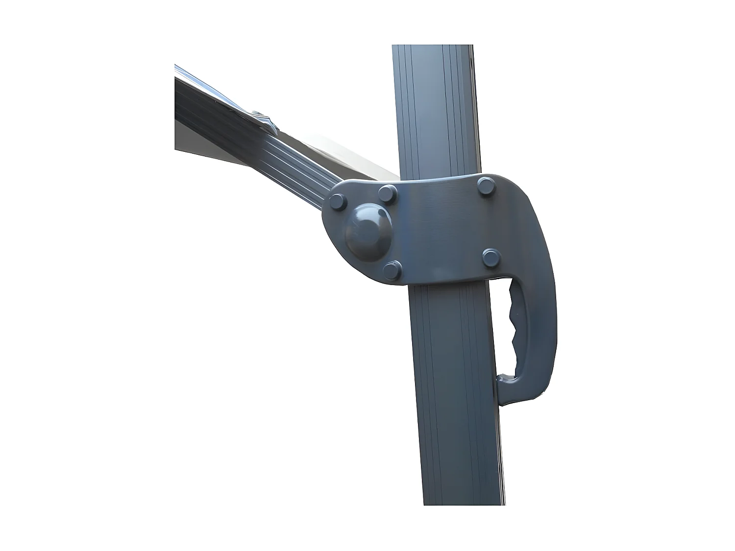 Parasol Déporté avec "Housse" 300cm Gris