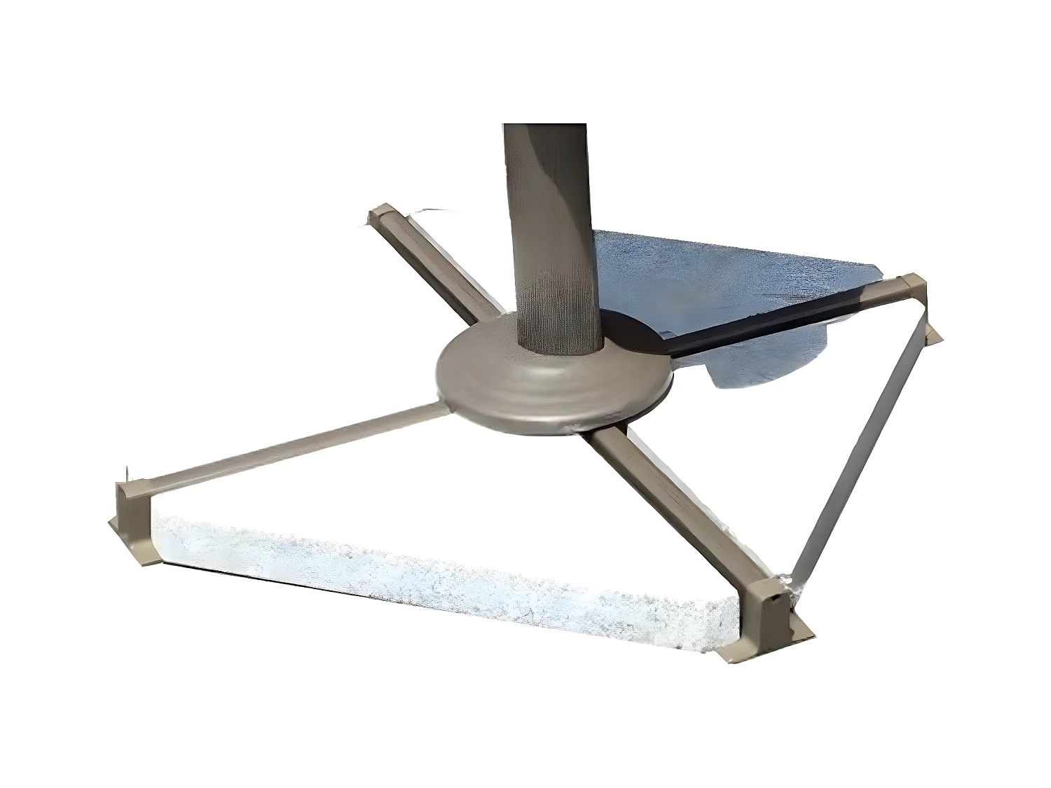 Lot de 4 Dalles de Parasol "Granit" 49cm Gris