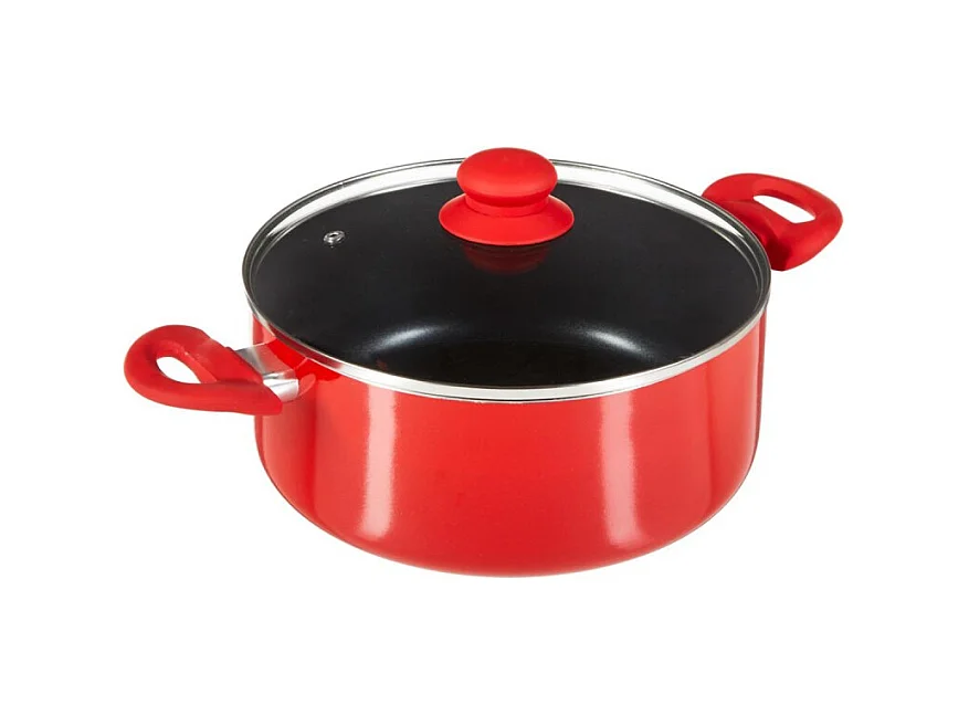 Faitout en Aluminium "Essentielle" 24cm Rouge