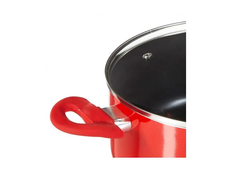 Faitout en Aluminium "Essentielle" 24cm Rouge