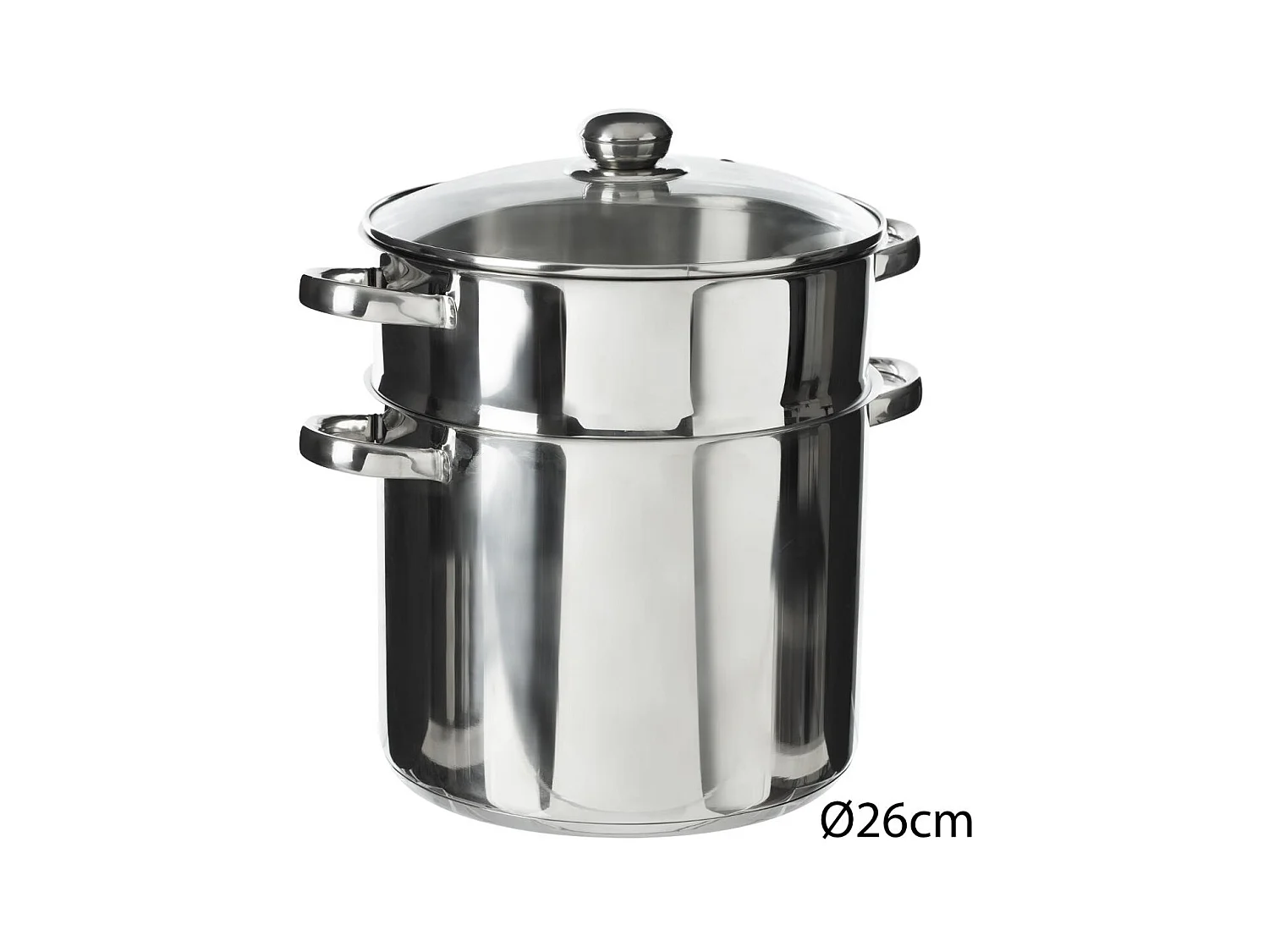 Couscoussier en Inox "Tanger" 11L Argent