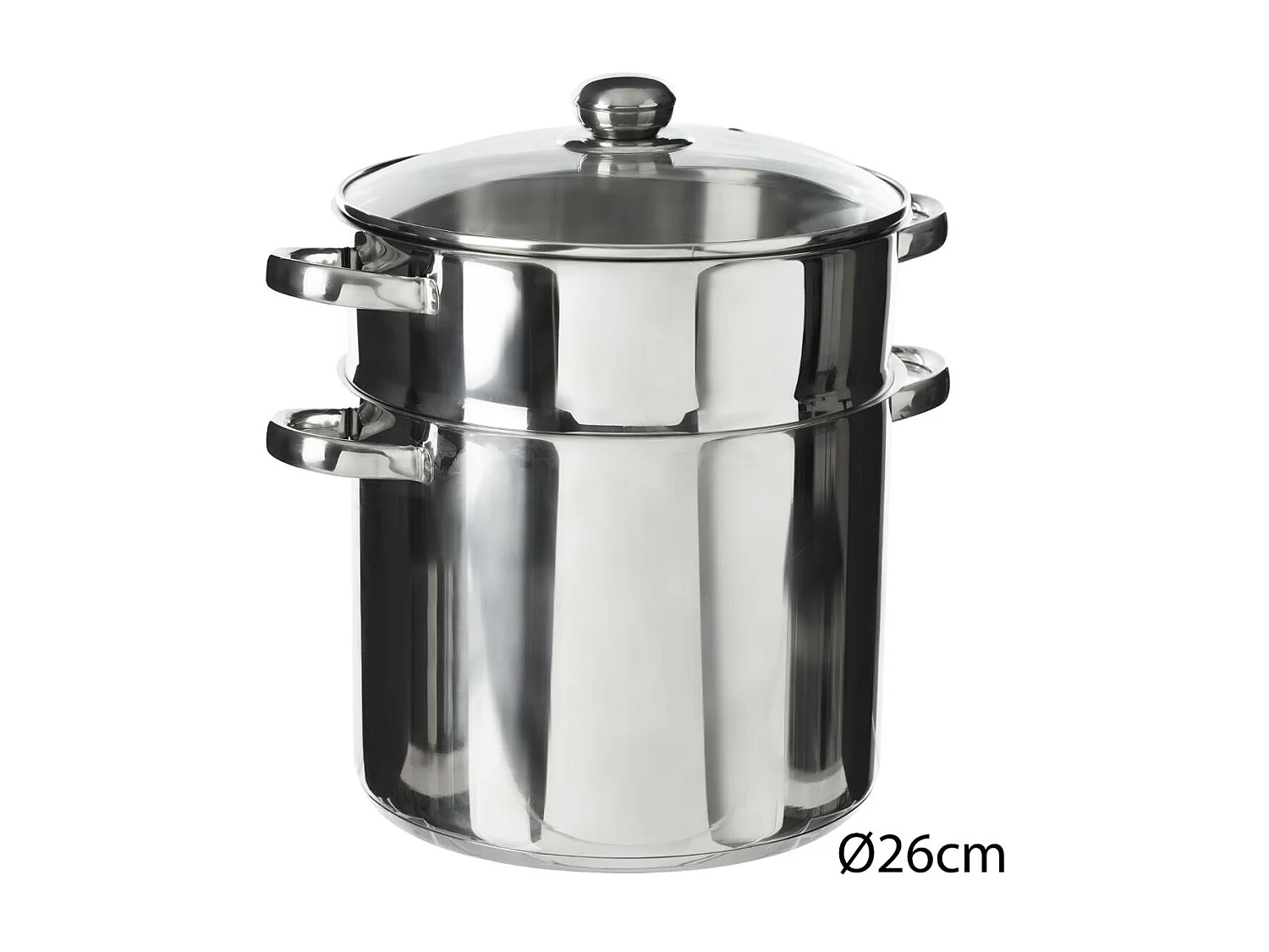 Couscoussier en Inox "Tanger" 11L Argent