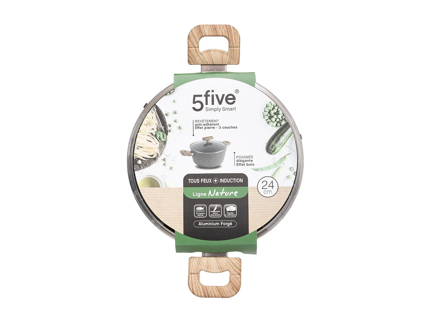 Faitout en Aluminium "Nature" 24cm Gris