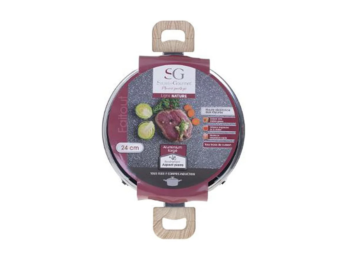 Faitout en Aluminium "Nature" 24cm Gris