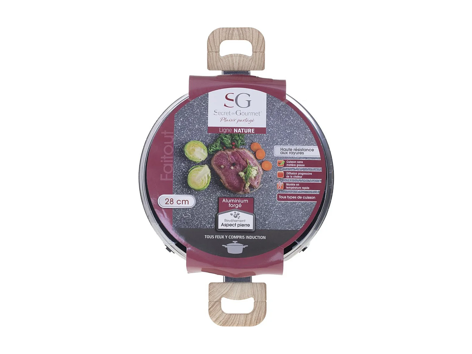 Faitout en Aluminium "Nature" 28cm Gris