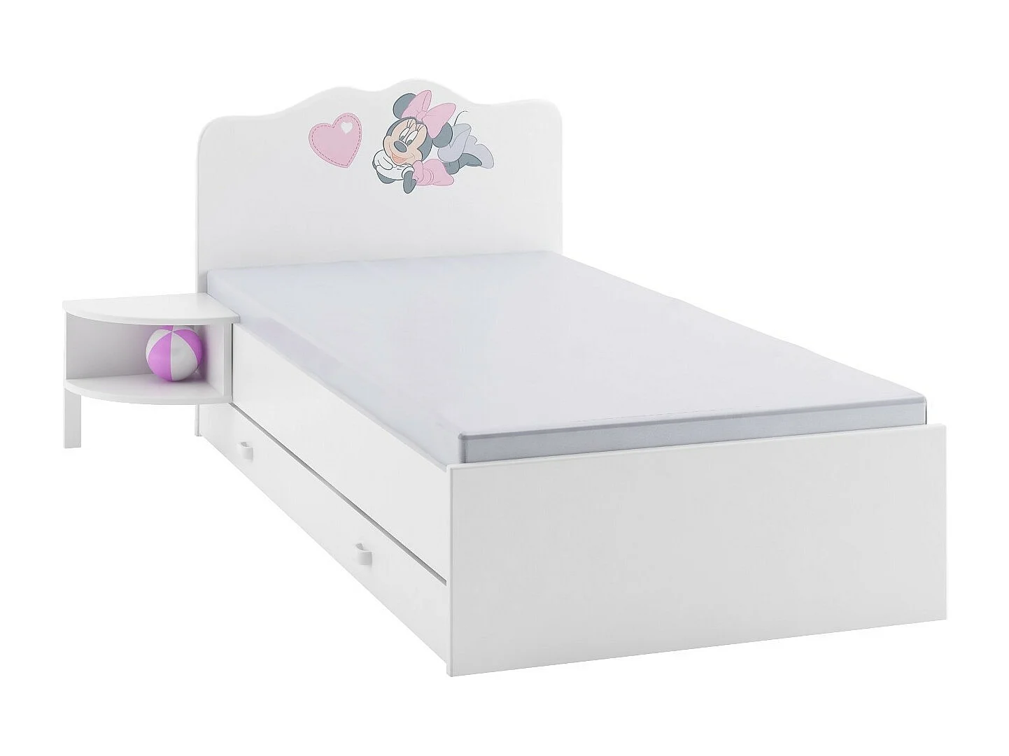 Lit MINNIE MOUSE 90 cm - Versions: avec matelas