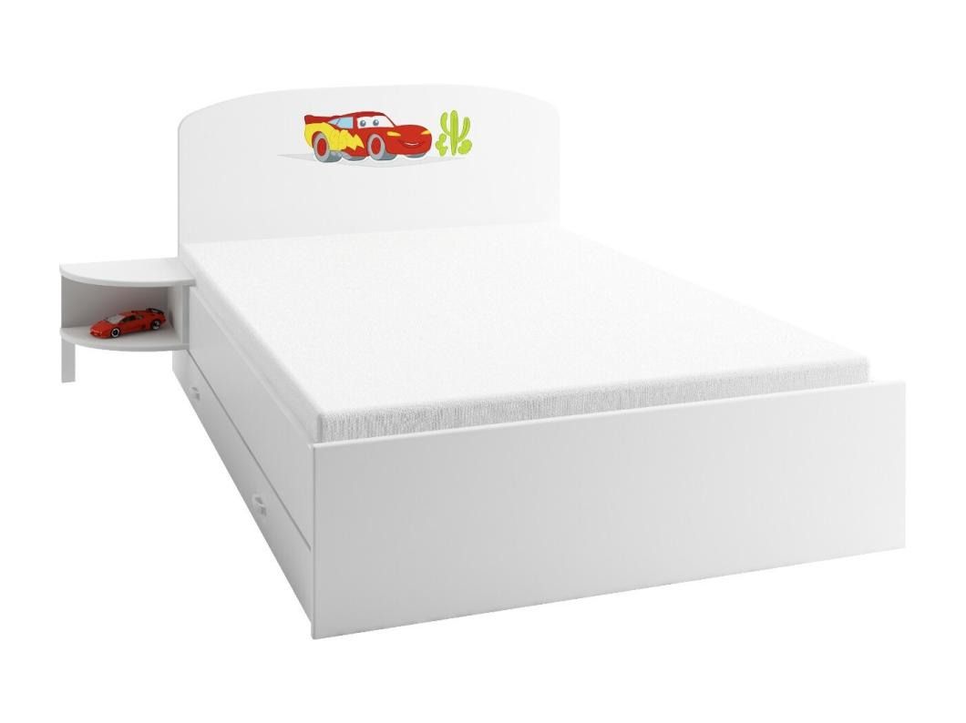 Lit CARS 120 cm - Versions: avec matelas