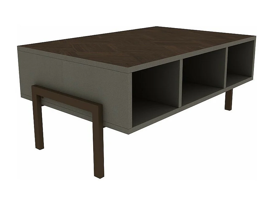 Table basse LINEA 90 x 60 x 40 cm marron