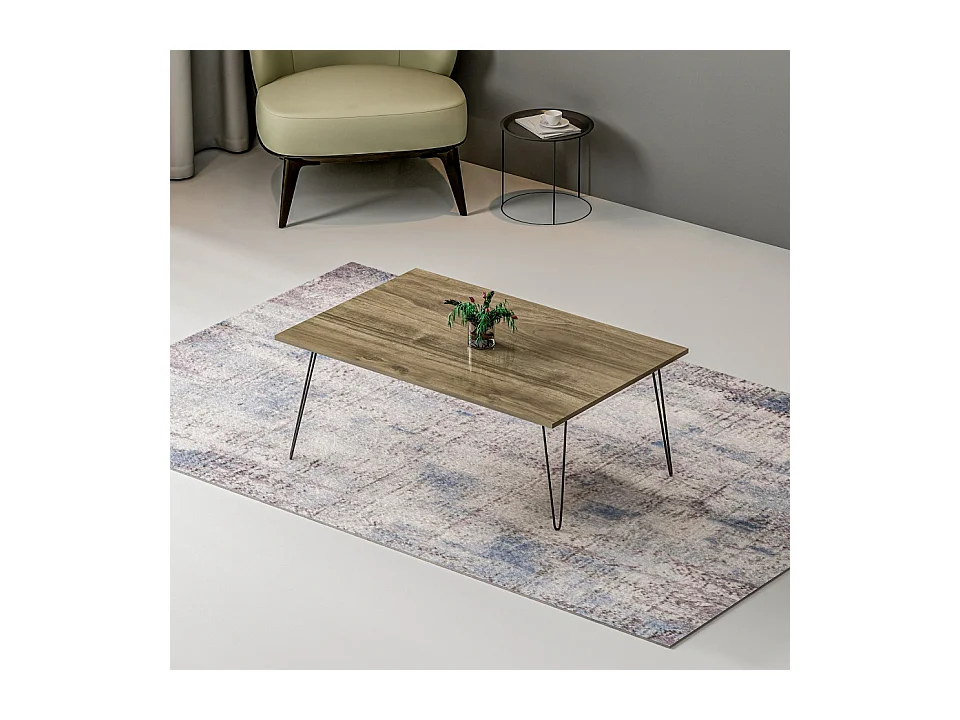 Table basse ESCA 90 cm chêne