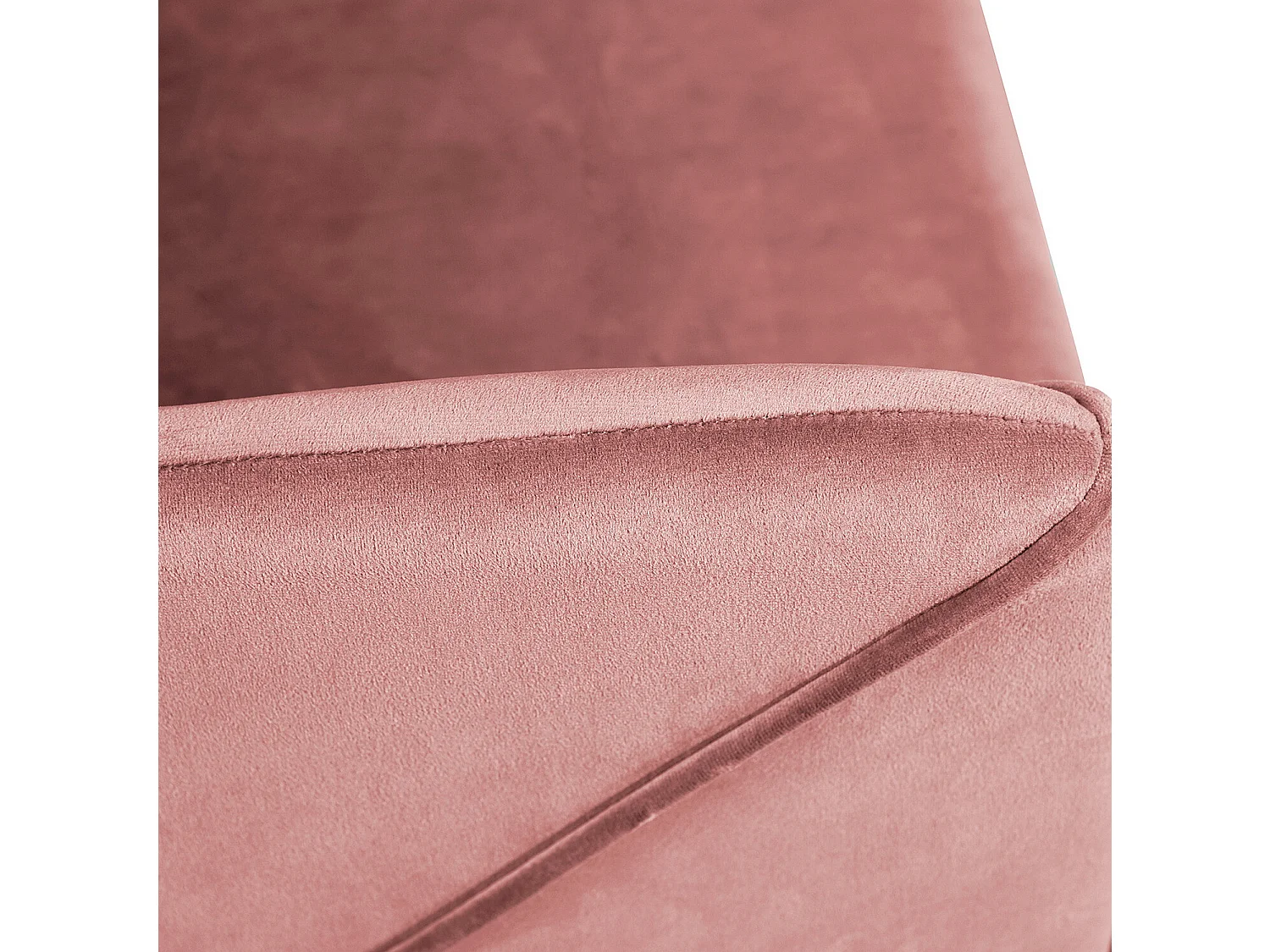 URBAN MEUBLE Lot de 2 chaises scandinaves velours rose avec accoudoirs pieds chêne 53*54*75cm