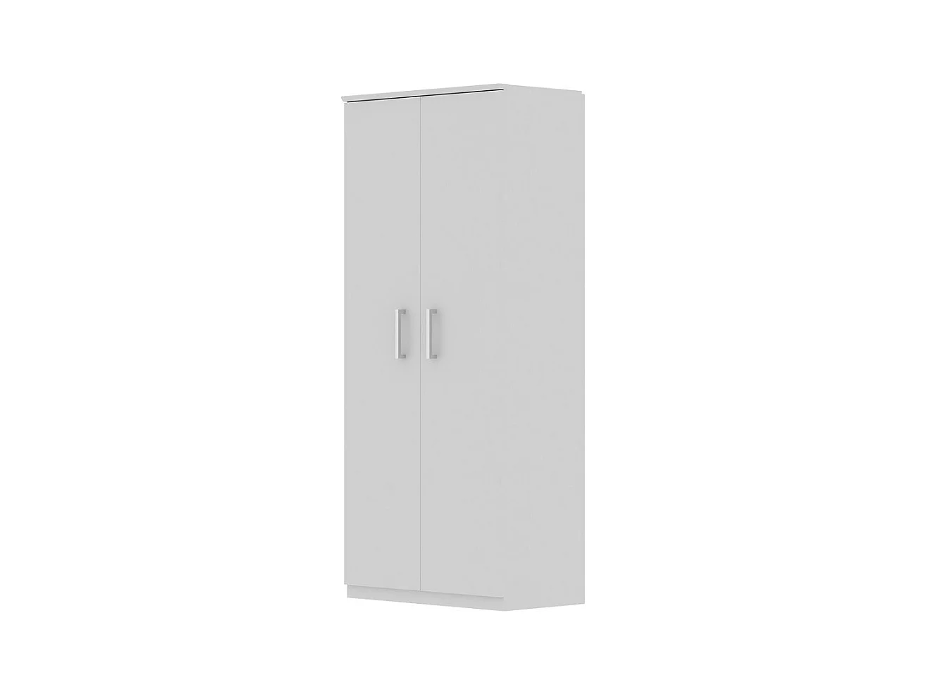 Meuble à chaussures XL TOM – 2 portes – Blanc brillant