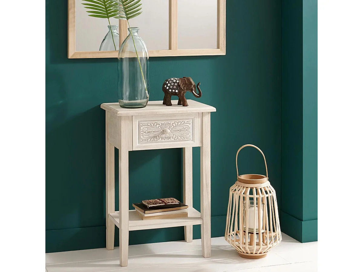 Lanterne Design "Rattan" 35cm Naturel