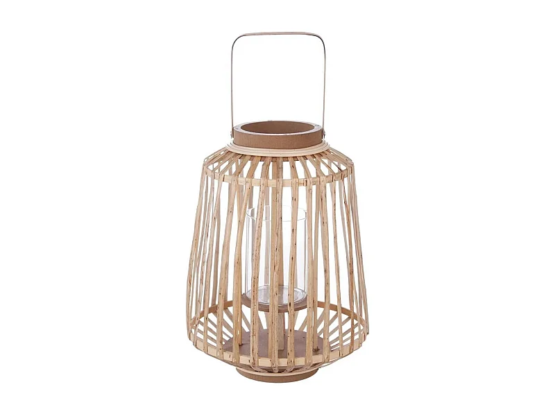 Lanterne Design "Rattan" 35cm Naturel
