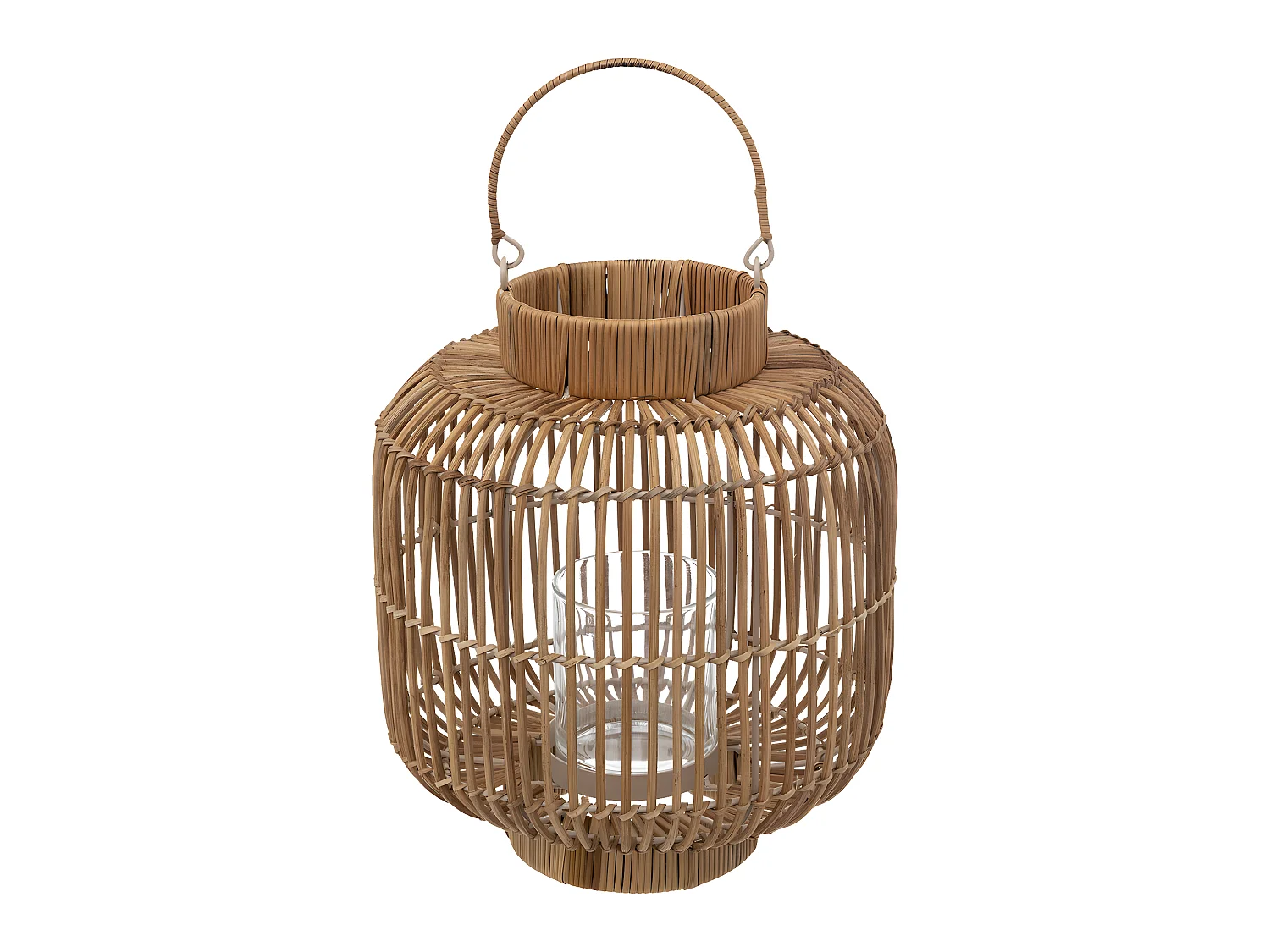 Lanterne Design en Rotin "Alicante" 31cm Beige
