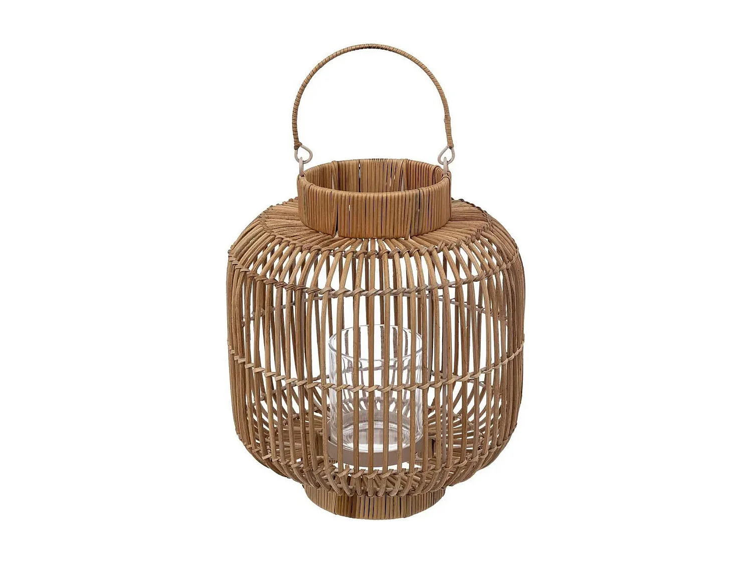 Lanterne Design en Rotin "Alicante" 31cm Beige