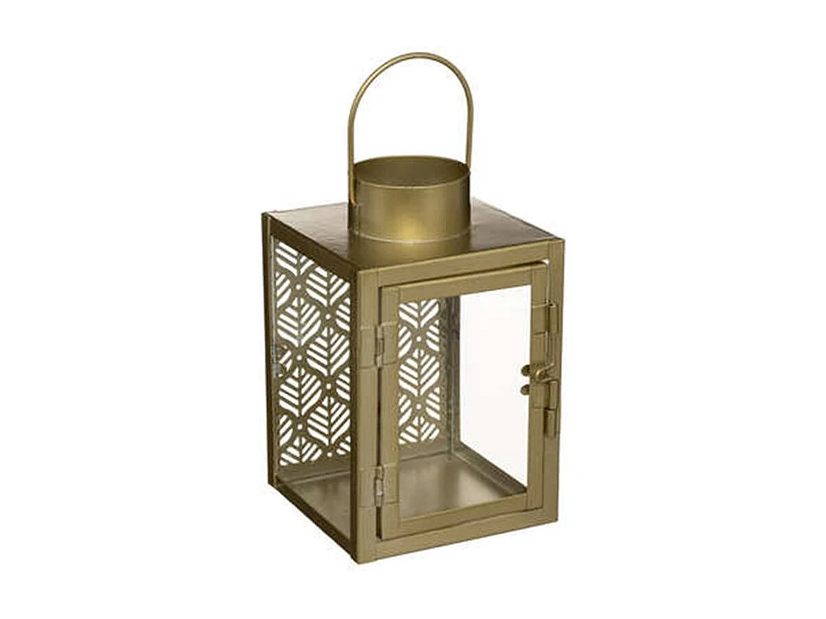 Lanterne en Métal Vintage "Chizoa" 16cm Or