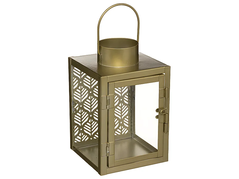 Lanterne en Métal Vintage "Chizoa" 16cm Or