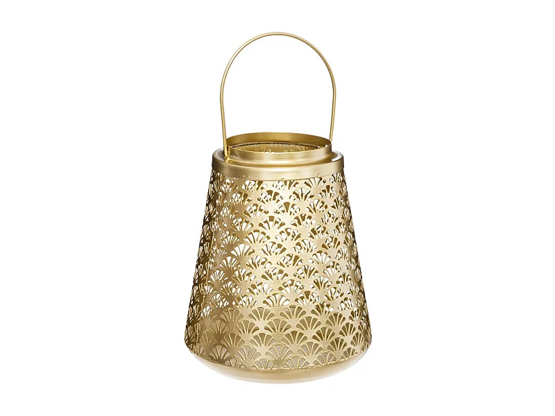 Lanterne en Métal Design "Feel" 19cm Or