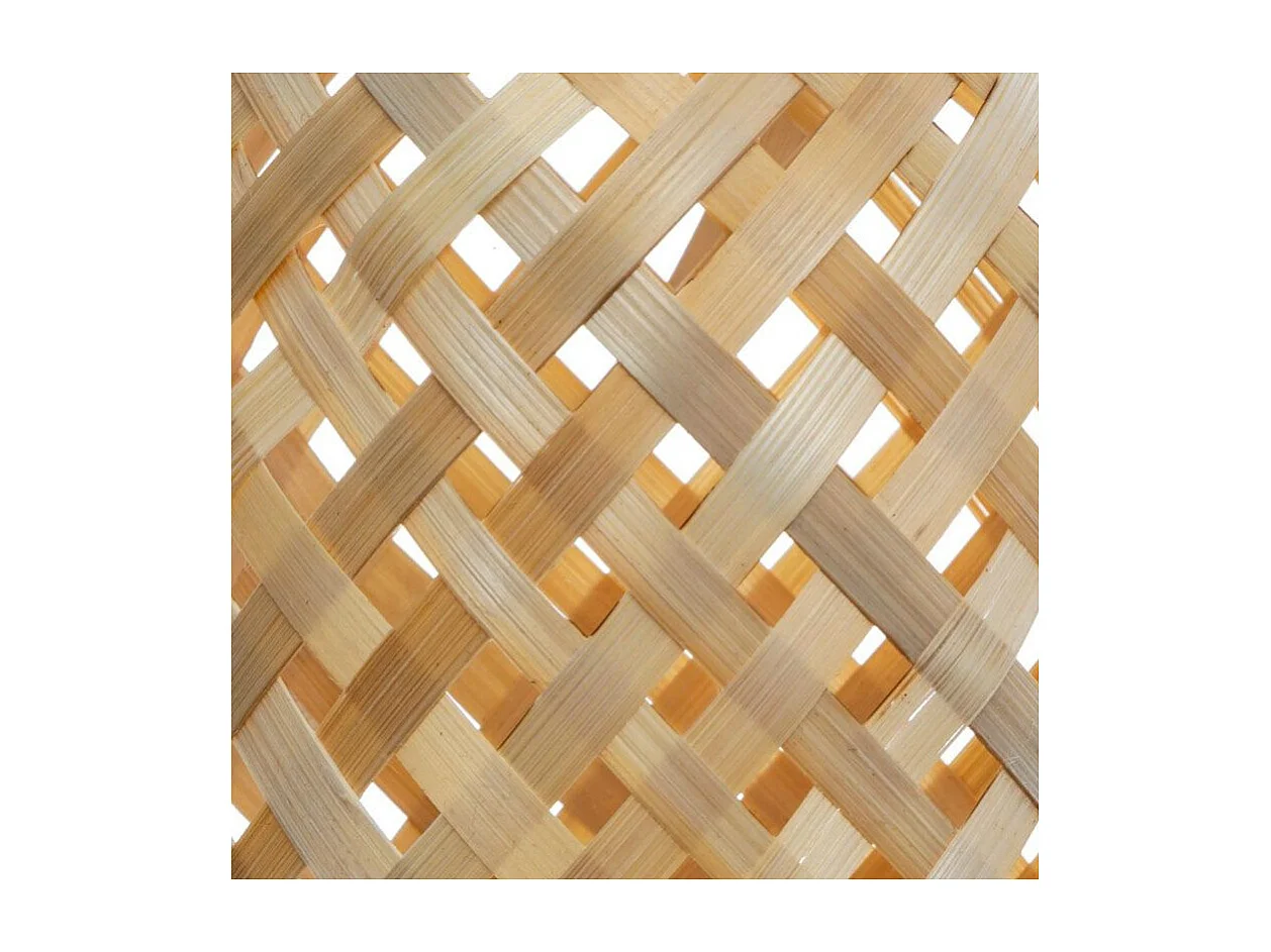 Lot de 3 Lanternes Bambou "Cross" 52cm Naturel