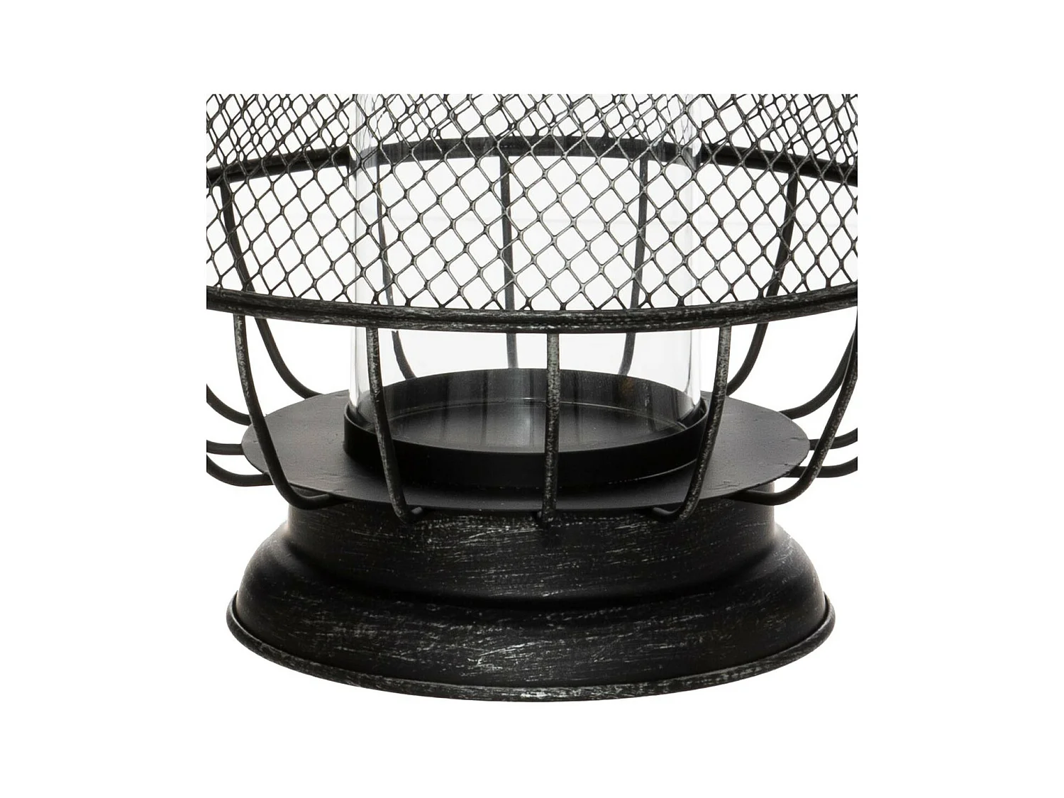 Lanterne Design en Métal "Résille" 43cm Noir