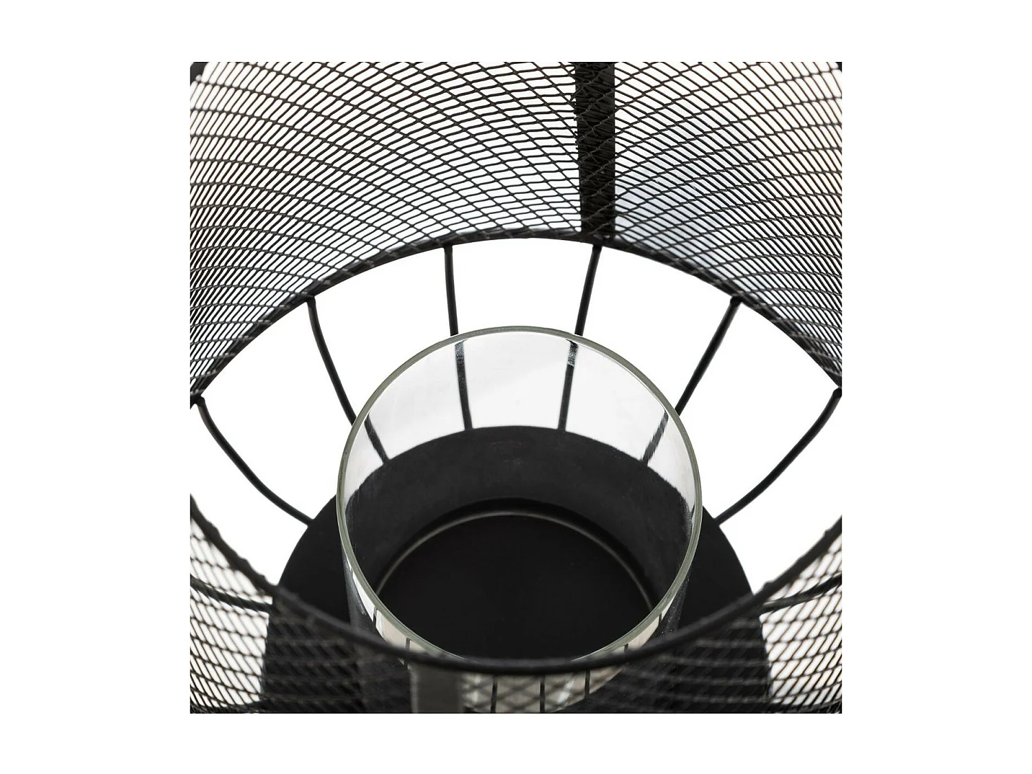 Lanterne Design en Métal "Résille" 43cm Noir