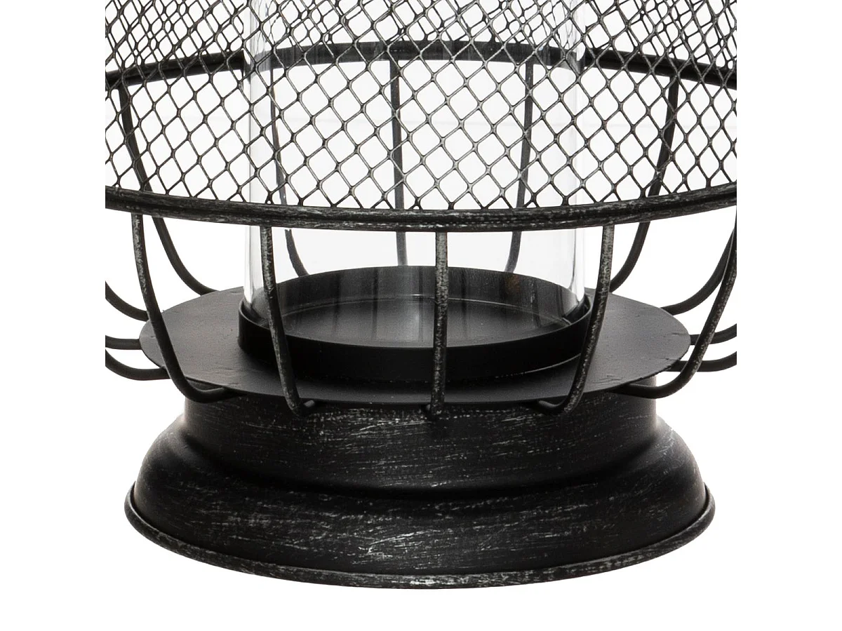 Lanterne Design en Métal "Résille" 43cm Noir