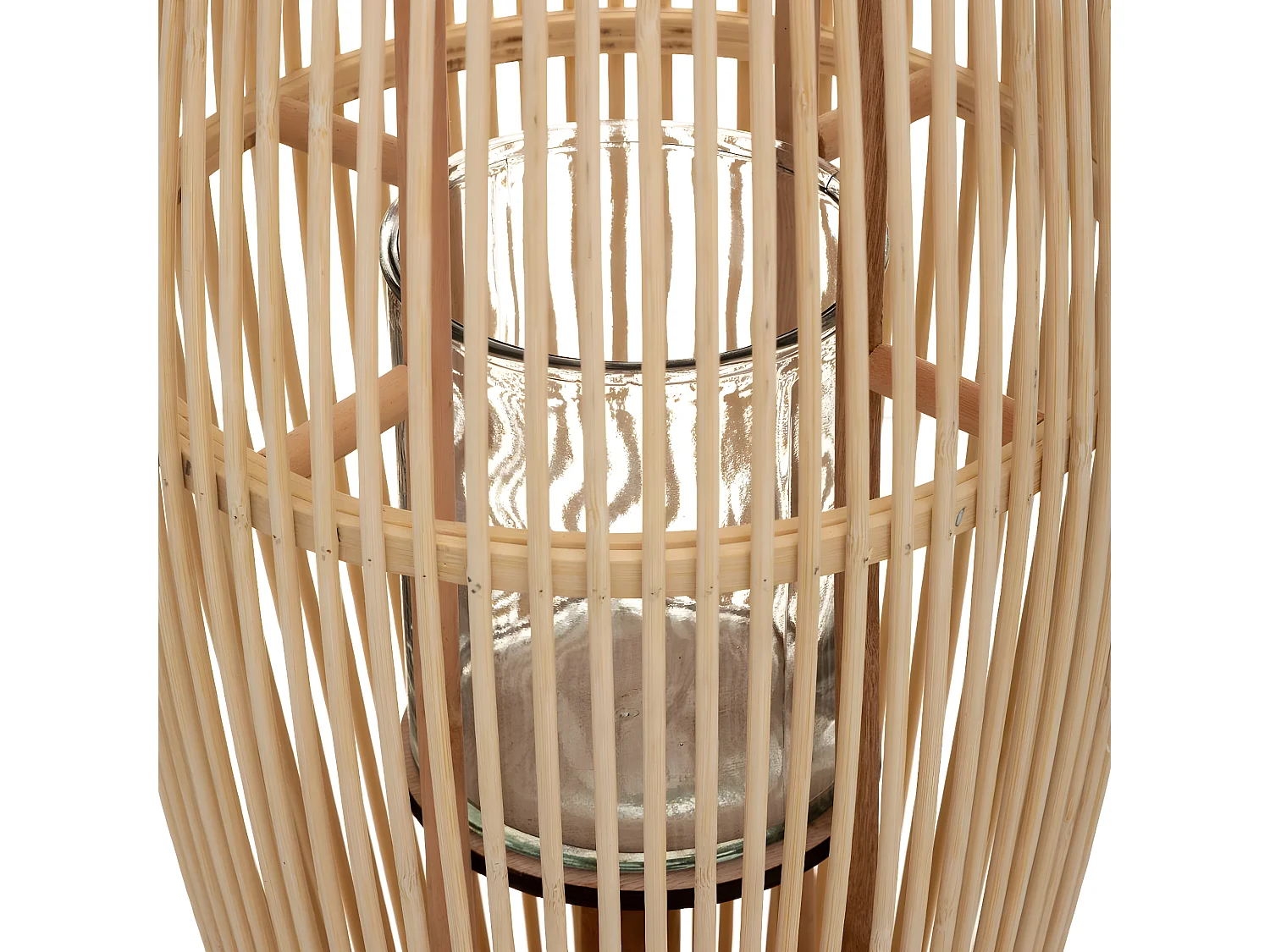 Lanterne Déco en Bambou "Fit" 72cm Naturel