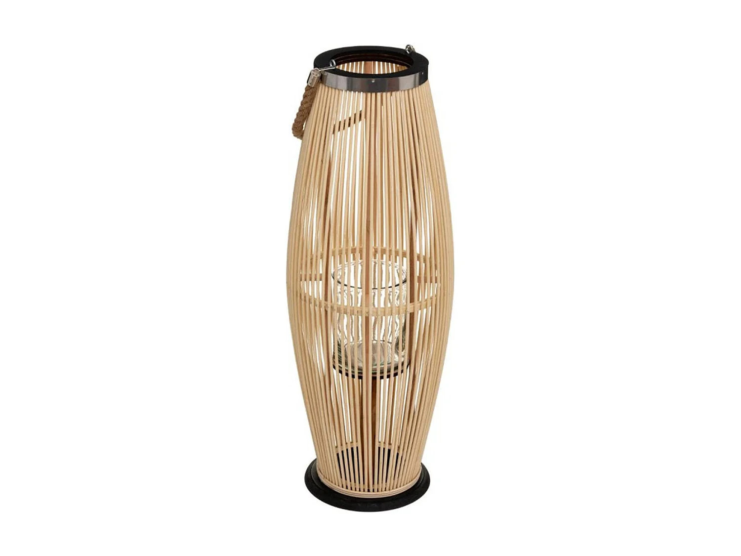 Lanterne Déco en Bambou "Fit" 72cm Naturel