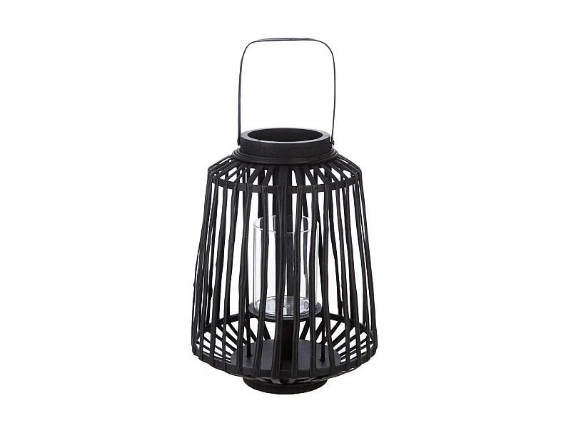 Lanterne Design "Rattan" 35cm Noir