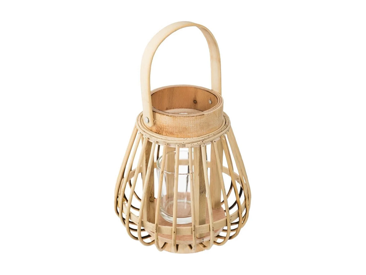 Lanterne en Bambou "Haite" 16cm Naturel