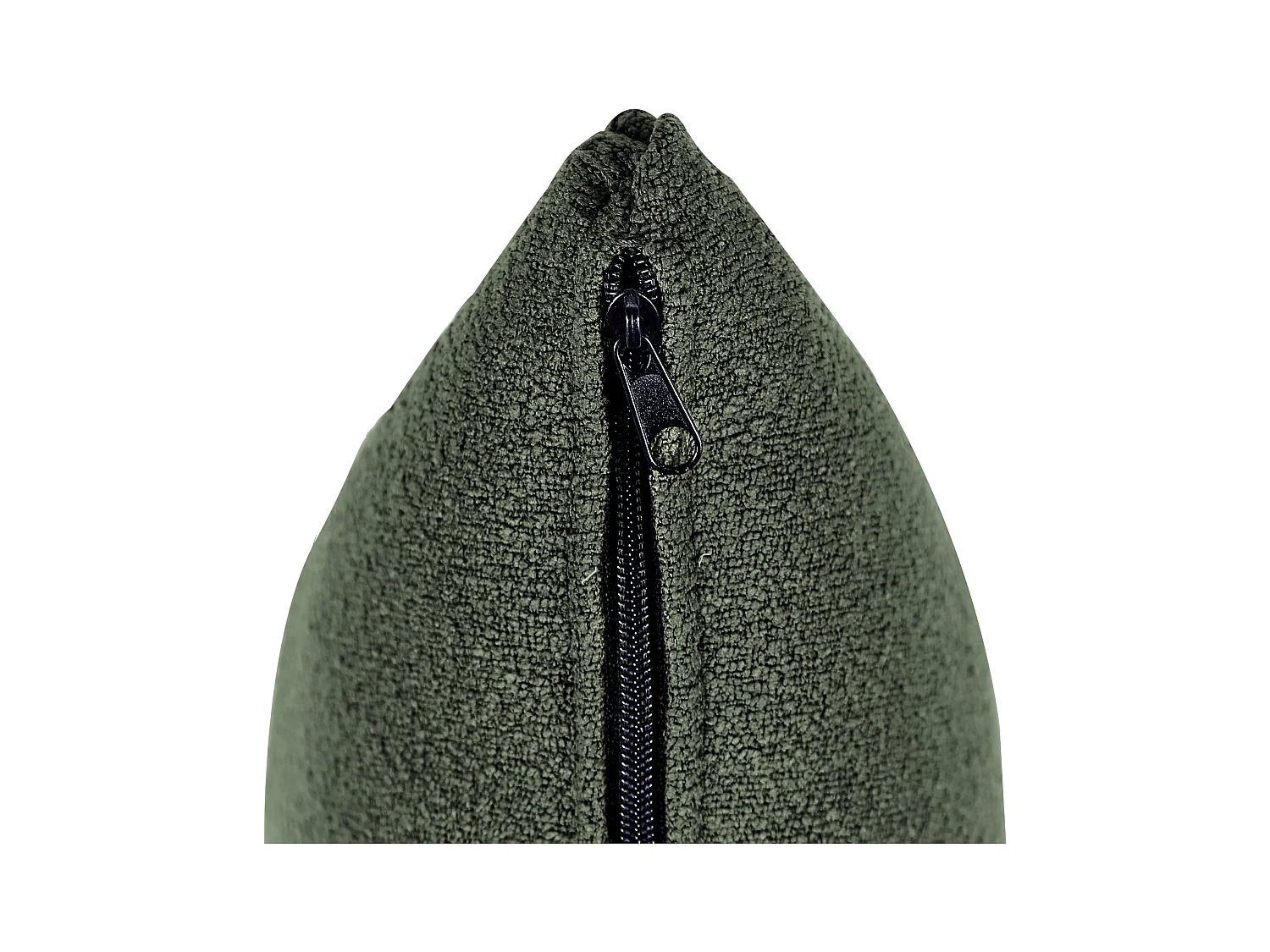 Chaise longue versione destra CHEVANNES Bouclé Verde scuro