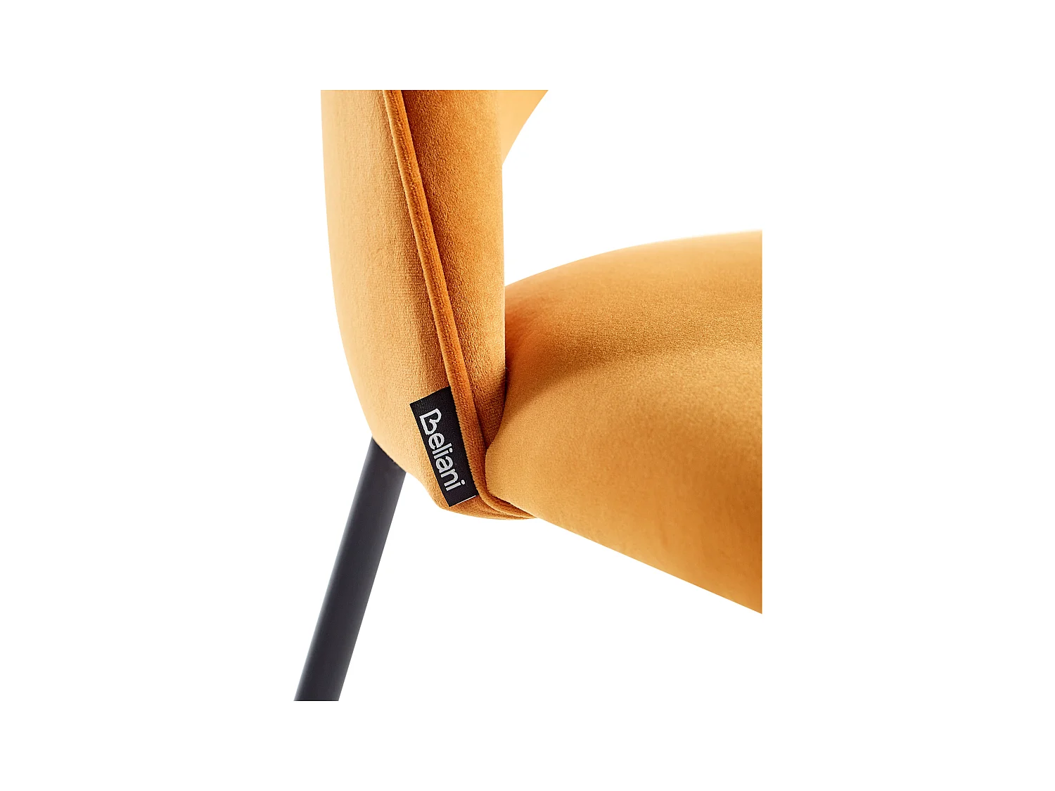 Lot de 2 chaises de salle à manger COVELO Velours Orange