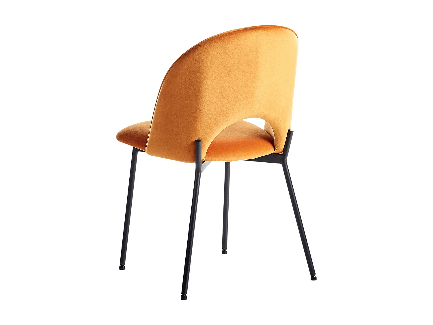 Eetkamerstoel COVELO Fluweel Oranje