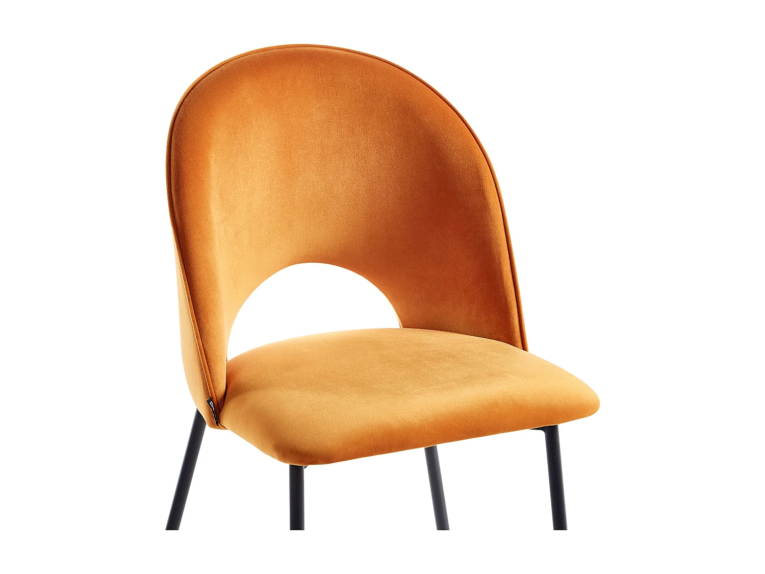 Eetkamerstoel COVELO Fluweel Oranje