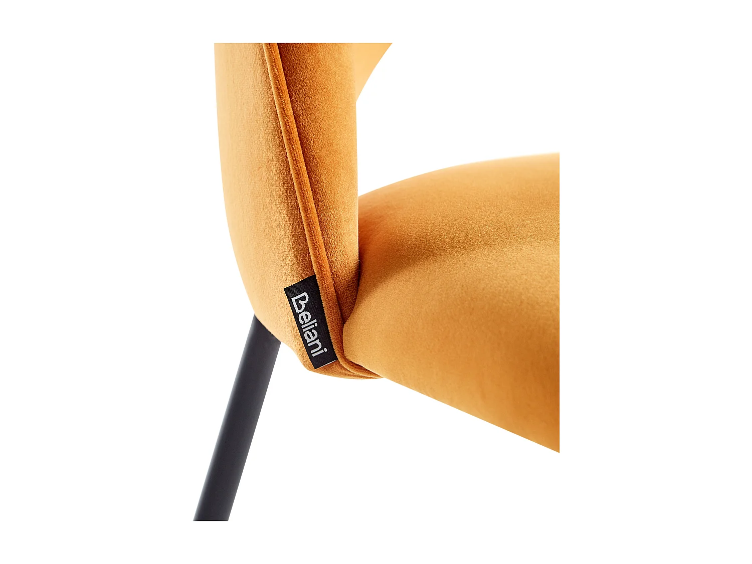 Lot de 2 chaises de salle à manger COVELO Velours Orange