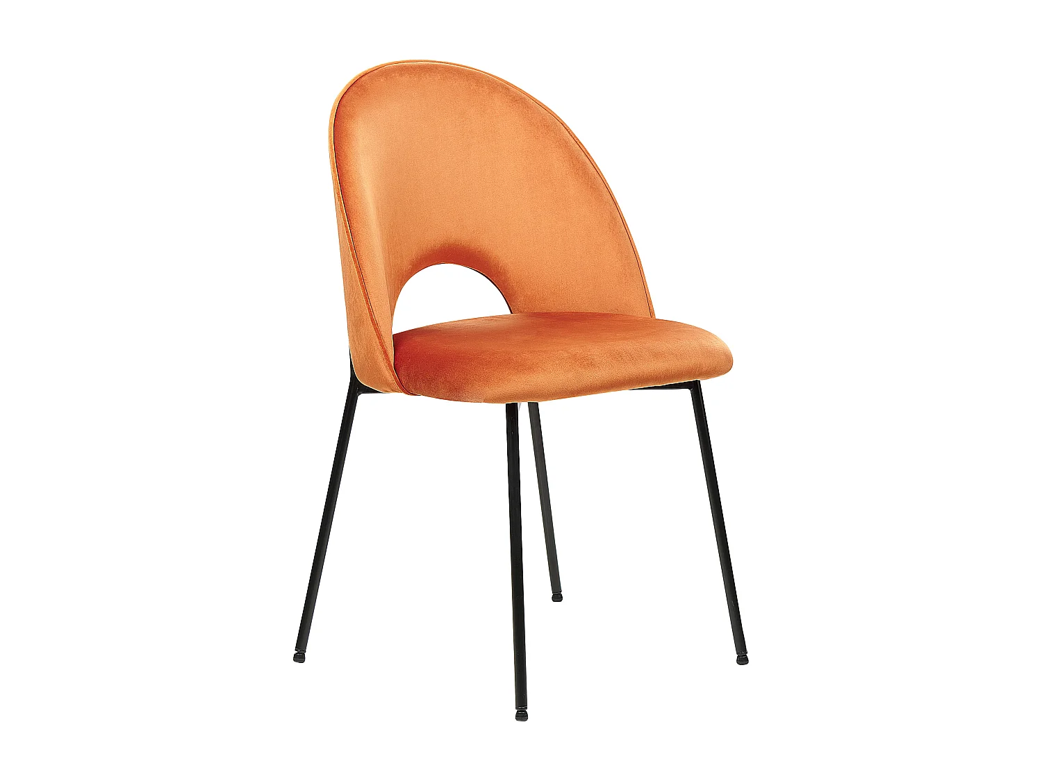 Eetkamerstoel COVELO Fluweel Oranje