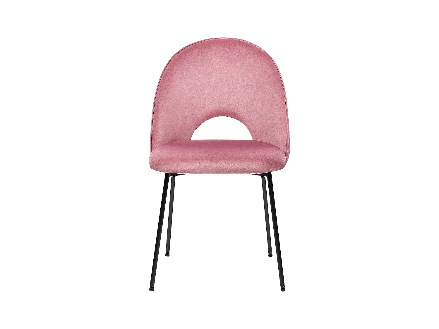 Lot de 2 chaises de salle à manger COVELO Velours Rose