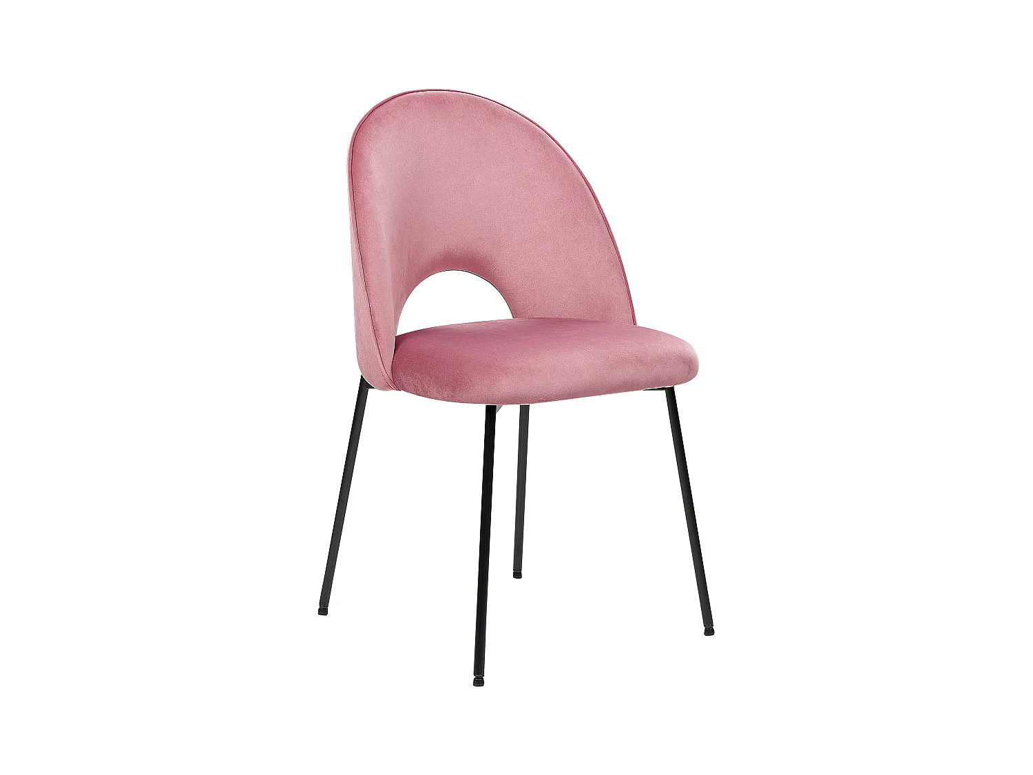 Lot de 2 chaises de salle à manger COVELO Velours Rose