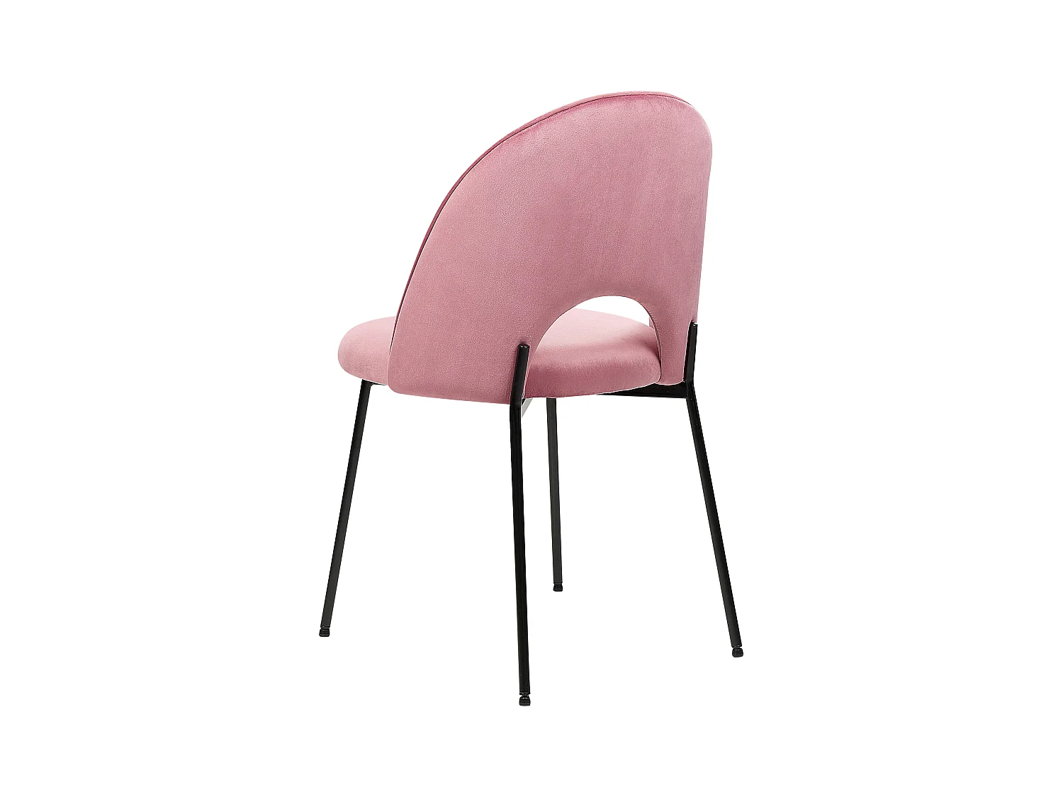 Lot de 2 chaises de salle à manger COVELO Velours Rose