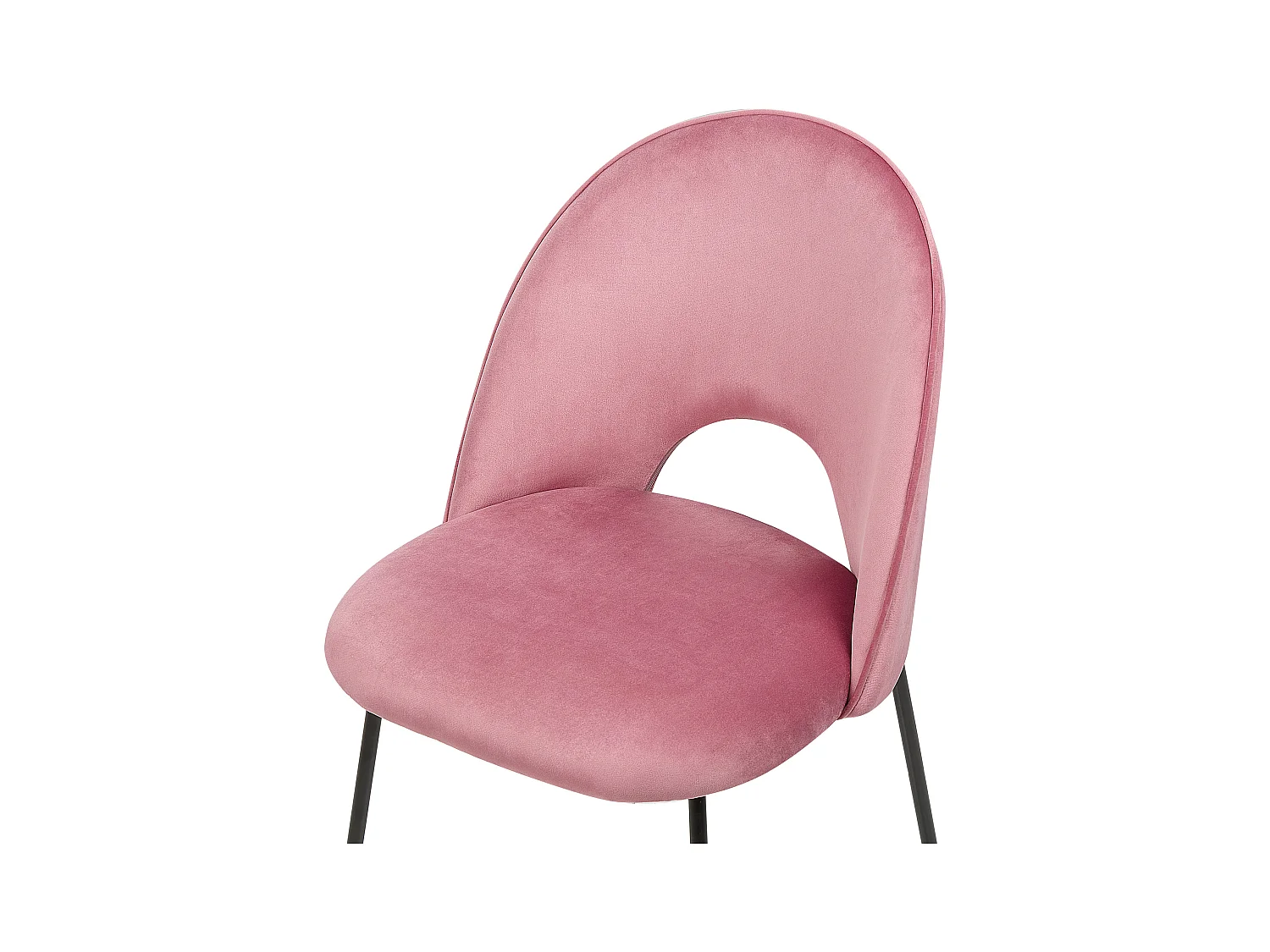 Lot de 2 chaises de salle à manger COVELO Velours Rose